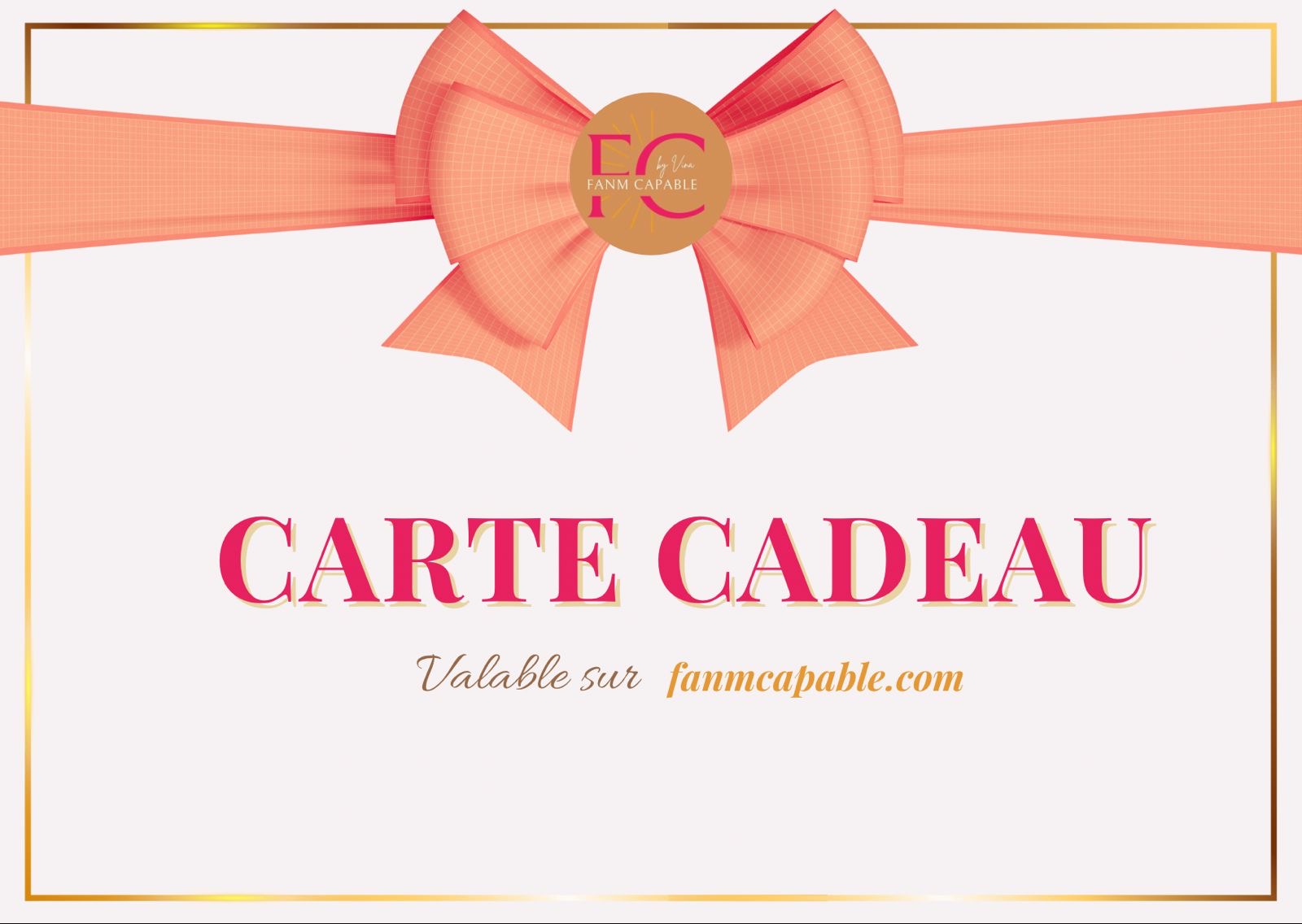 Carte cadeau Fanm Capable